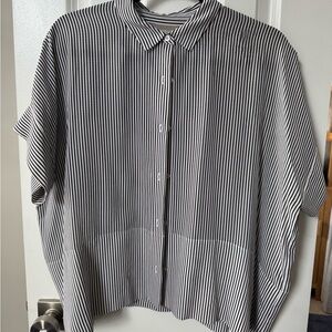 Everlane Boxy Silk Blouse